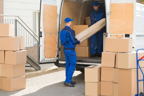 Van loading support for a Shoreditch home move