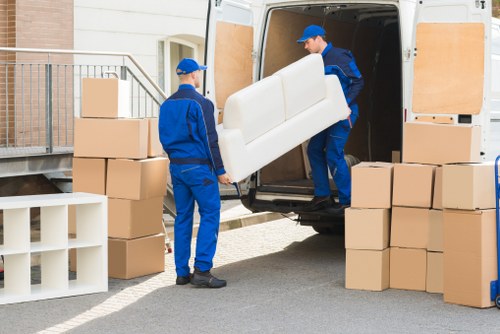 Careful unpacking in a Shoreditch apartment